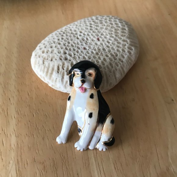 Bernese Mountain Dog Pin Brooch Handmade Vintage - Picture 3 of 5